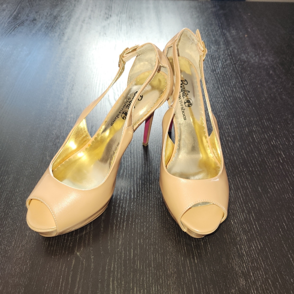 Platform Peep-Toe Heels - Size 6/36